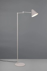 Подова лампа с огъваща се структура в цвят слонова кост (височина 126,5 cm) Cosima – Trio