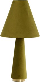 Зелена настолна лампа с текстилен абажур (височина 61 cm) Devia – Light &amp; Living