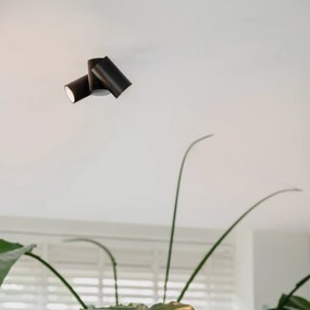 Дизайнерски прожектор черен 2-светлина регулируем - Michael