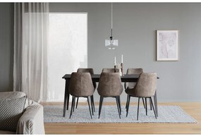 Кафяви трапезни столове в комплект от 2 бр. Sierra – Rowico