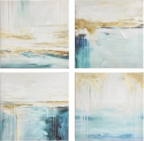 Печатна/с ръчно рисувани елементи върху платно картина 60x60 cm Crown – Bizzotto