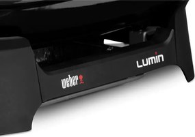 Електрическо барбекю Weber Lumin WB92010979DL, 2200W, 315C, 49x33 см, Емайлирани с порцелан чугунени скари, Автентичен барбекю вкус, Черен