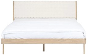 Масивно дъбово легло с бяла табла , 140 x 200 cm Fawn - Gazzda