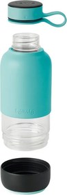 Тюркоазена бутилка за пътуване стъклена бутилка 500 ml To Go – Lékué