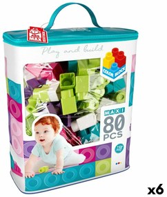 Строителна Игра Color Block Trendy Чанта 80 Части (6 броя)