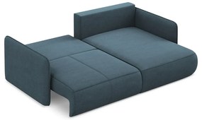 Син разтегателен ъглов диван с място за съхранение (десен ъгъл) Nanea – Makamii