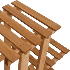 Стойка за цветя, 83x25x83 см, чамово дърво