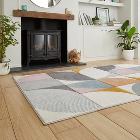 Сив килим 200x290 cm Matrix – Think Rugs