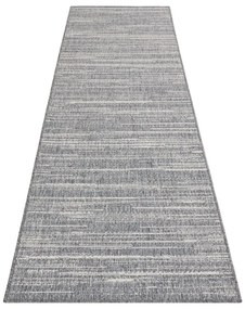 Сив външен килим с протектор 250x80 cm Gemini - Elle Decoration
