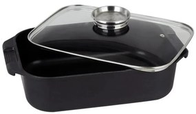 Тава за печене с капак TORO 6,5 л 34,5x10x24,5 см черна
