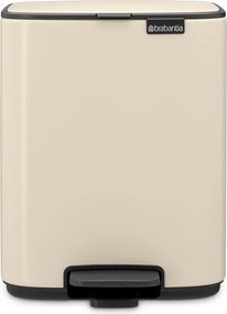 Бежово стоманено кошче за боклук с педал 7 l Bo – Brabantia