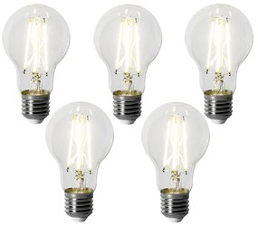 Комплект от 5 димируеми LED крушки E27 A60 6W 500 lm 4000K