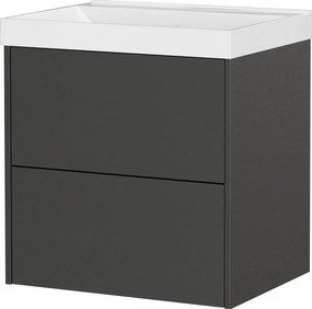 Антрацитен матов стенен шкаф за мивка 61x65 cm Bodera – Germania