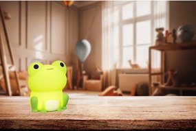 Зелена детска нощна лампа Willi – Fischer &amp; Honsel