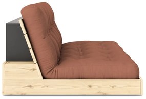 Разтегателен диван в тухлен цвят 196 см Base – Karup Design
