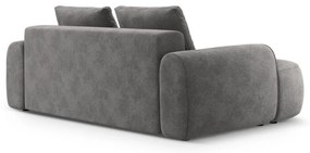 Сив кадифен диван 200 cm Linz – Cosmopolitan Design