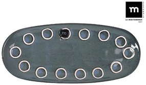Плато овал LA MEDITERRANEA Almudena Blue, 29x14 cm, порцелан