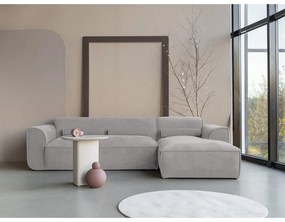 Светлосив ъглов диван (десен ъгъл) Flex Felix – Miuform