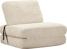 Бяло разтегаемо кресло от букле Faster – Mauro Ferretti