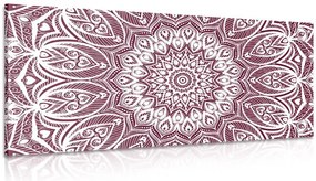 Картина на платно – Мандала хармония на розов фон