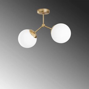 Таванна лампа в бяло-златист цвят Damar - Opviq lights