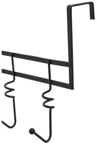 Черен метален стелаж за врата 46 cm Jaxen – Premier Housewares