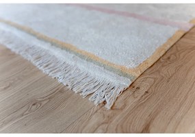 Розов и кремав ръчно изработен памучен килим подходящ за пране 140x200 cm Lanes Vintage Nude – Lorena Canals