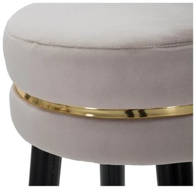 Светлосив тапициран бар стол (височина на седалката 74 cm) Paris – Mauro Ferretti