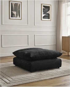 Черна шенилова табуретка Neil – Bobochic Paris