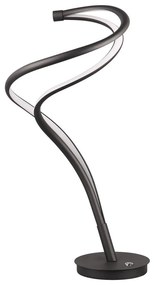 Черна настолна LED лампа с метален абажур (височина 56 см) Nala - Trio Select