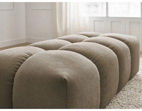 Кафяво-сива табуретка от прежда с примки от букле Everest – Bobochic Paris