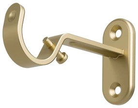 Матово златист стоманен разширяем прът за завеси 107 - 305 cm Flute – Umbra