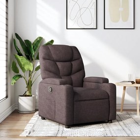 372446 vidaXL Наклоняем стол, тъмнокафяв, текстил