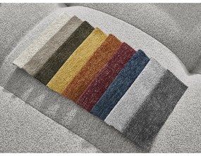 Светлосив шенилов сгъваем/с място за съхранение ъглов диван (десен ъгъл) Roxelane – Bobochic Paris