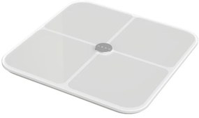 Смарт кантар AENO ABS0001S, До 180 кг, 11 профила, 15 показателя, ИТМ, LED, Закалено ITO стъкло, Бял