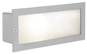 EGLO 88008 - Екстериорна лампа за вграждане ZIMBA 1xE27/60W сребрист/бял IP44