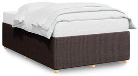 3284931 vidaXL Рамка за легло без матрак, тъмнокафява, 120x200 см, плат
