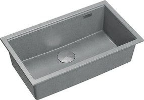 гранитна мивка Logan 110 Grey Metallic
