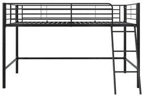 Черно повдигнато детско легло 90x200 cm Jodie – Støraa