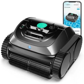 Безкабелен робот за почистване на басейни Wybot C1, 65W, SMART, За до 150 м2, 4 режима, Self-parking, Auto-reverse, IPX8, Черен
