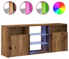856351 vidaXL ТВ шкаф с LED осветление, 120x30x50 см, инженерно дърво
