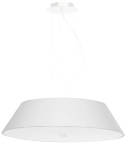 Бяла висяща лампа със стъклен абажур ø 60 cm Hektor - Nice Lamps