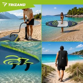 Надуваема SUP дъска Trizand с пълен комплект аксесоари Dĺžka: 320 cm