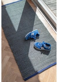 Тъмнозелена пътека от юта 70x150 cm Notes – Mette Ditmer Denmark