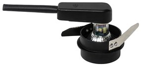 Комплект от 6 модерни вградени спота черни със златист интериор - Insta