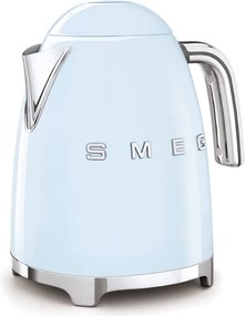 Електрическа кана SMEG KLF03PBEU, 2400 W, 1.7 л, 360° основа, Гланцово покритие, Пастелно син