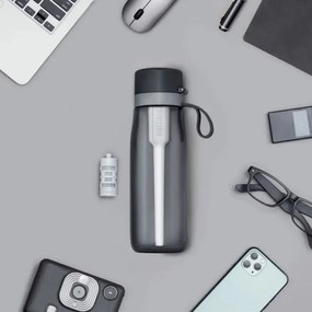 Филтрираща бутилка за вода Philips GoZero Daily AWP2731GRR/58, 660 мл, 5-38°C, Тритан без BPA, AWP285, Сив