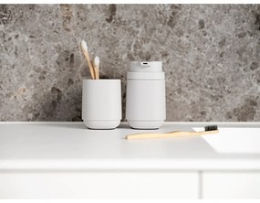 Светлосива бетонна чаша за четки за зъби Time - Zone