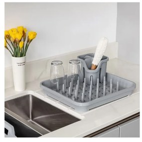 Сива пластмасова тавичка за сушене 38x33,5 cm Eco Range – Addis