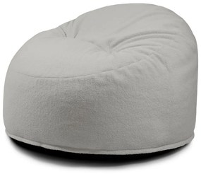 Светлосив детски пуф от букле Om 85 – SLOWDOWN